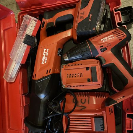HILTI 22V kit 2 machines : scie sabre WSR 22-A, visseuse compacte SFC 22-A