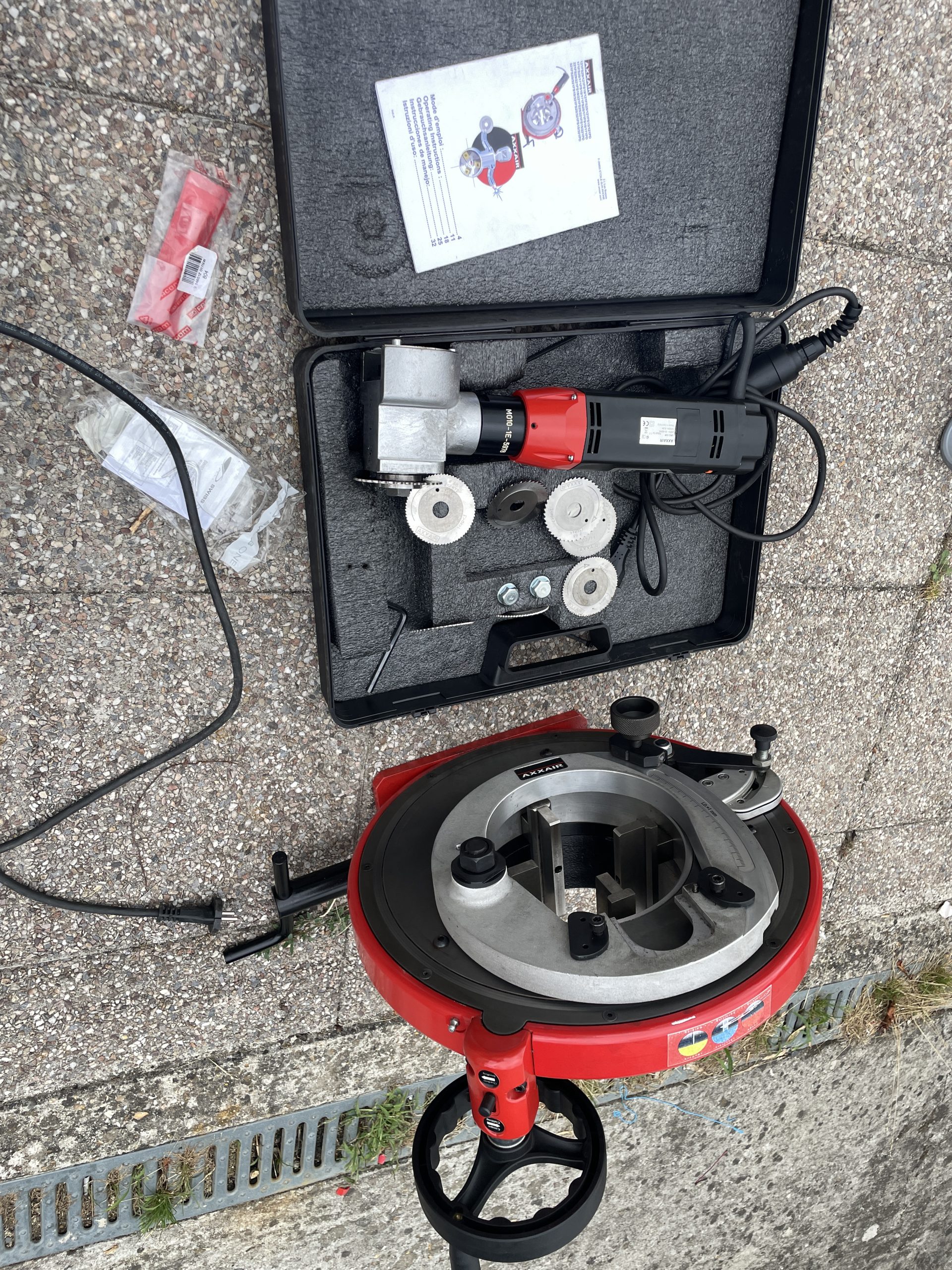 AXXAIR ORBITALUM ORBITAL : COUPE TUBE , CHANFREIN , REFROIDISSEUR , DEVIDOIR