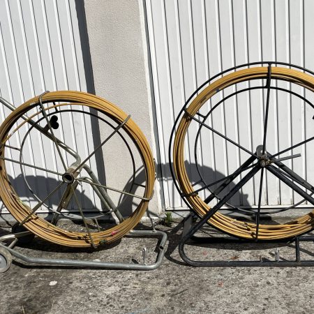 Aiguille en fibre de verre 100M, 11mm ;  Touret vertical sur roues