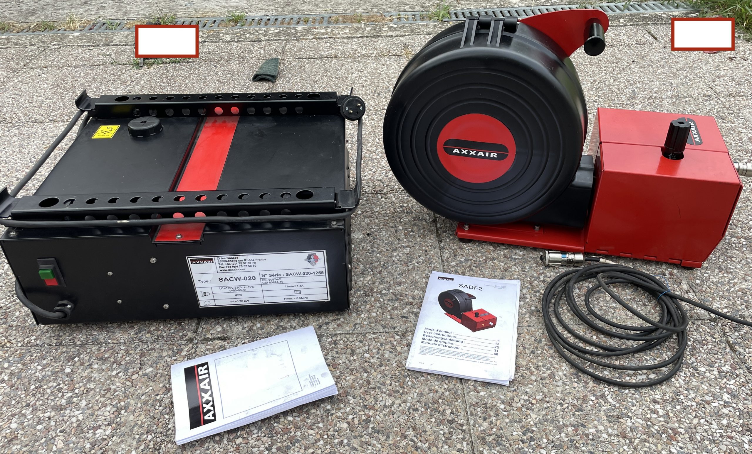 Axxair orbital : accessoires pour soudeuse, redressement et chanfrein de tubes