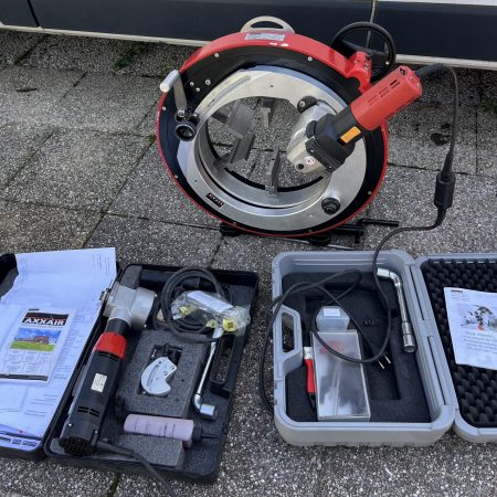 Axxair CC322 avec FS29 et  GERIMA GA 103017-2 :Coupe tube et BISEAUTEUSE CHANFREINEUSE TUBES ORBITAL   état qui neuf